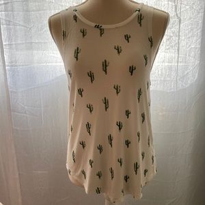 Cactus Graphic Tank, Sz S